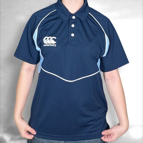Navy canterbury rugby polo - rugby,