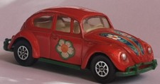 Vintage CORGI 383 VW VOLKSWAGEN BEETLE 1200 FLOWER POWER WHIZZWHEELS 