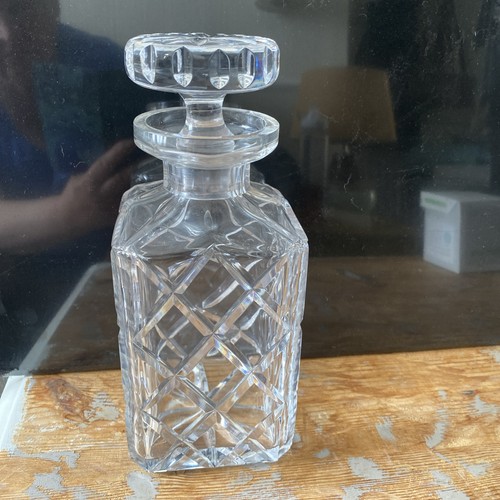 Glass crystal decanter with - glass/crystal,