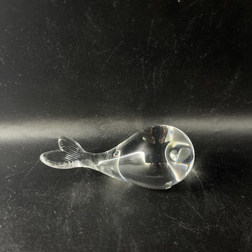 Wedgwood clear glass whale - wedgwood,