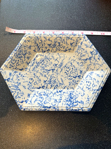 Oxford stone hexagon blue - hexagon, &