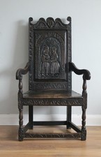 Antique Oak Wainscot Chair