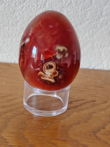 Carnelian agate egg polished - carnelian,