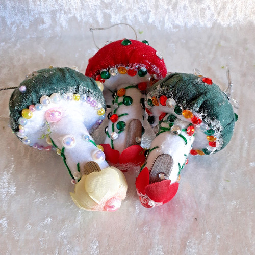 Three hanging handcrafted - hanging,