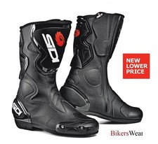 SIDI Fusion Black Motorcycle Racing / Sports / Touring Everyday Unisex boots