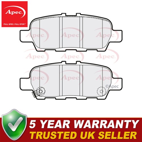 Apec rear brake pads set - rear,