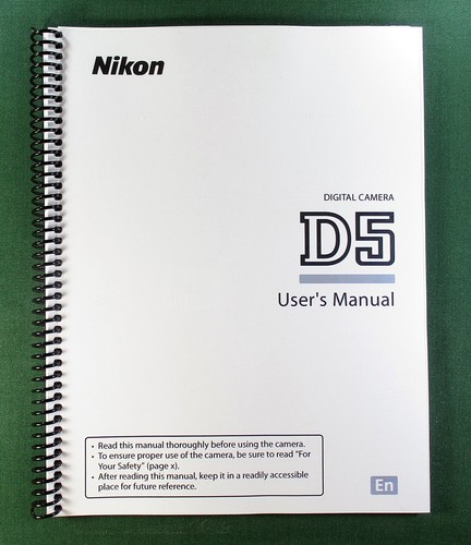 Nikon user manual - nikon, d5