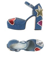 Marc Jacobs Blue Textile Fibre Pumps RRP £663 Size EU 35/UK2