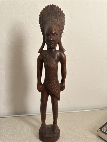 Vintage hand carved wooden - vintage,