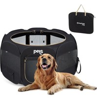 KingCamp Pet Playpen Pop-Up Foldable Tent Dog Cat Puppy - Black, Used Once