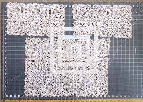 Lot antique table linens - antique,