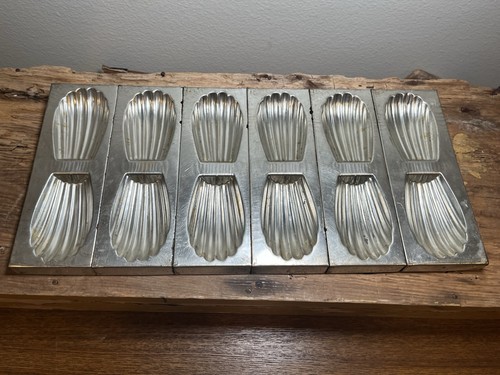 Vintage french madeleine mould - french,