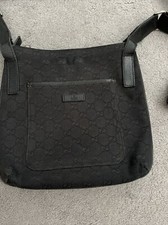 Vintage Black Gucci GG Pattern