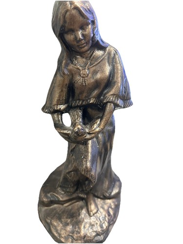 Native american girl statue - native,