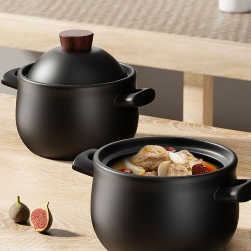 Natural clay cooking pot - clay,
