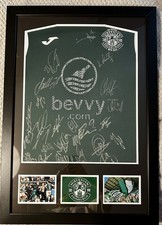 Signed Hibs FC 2025/26 Home Shirt Coa Photo Proof Hibernian Fc Framed