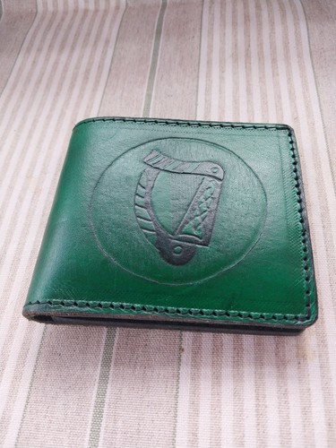 Handmade leather wallet dark - -,