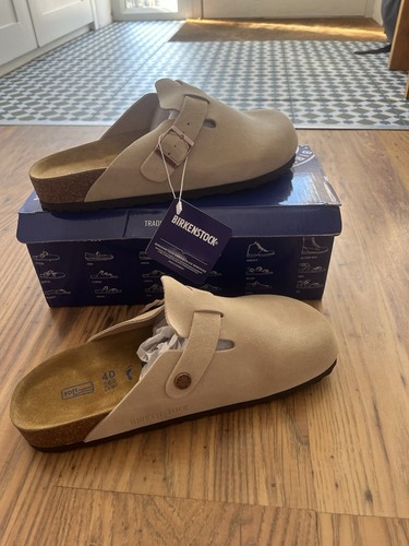 Birkenstock boston clogs suede - clogs,