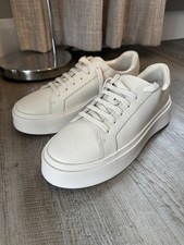 ZARA Chunky Sole Monochrome Smart Trainers Sneakers - White [UK10/EU44]