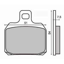 Pair Brake Pads Sintered for