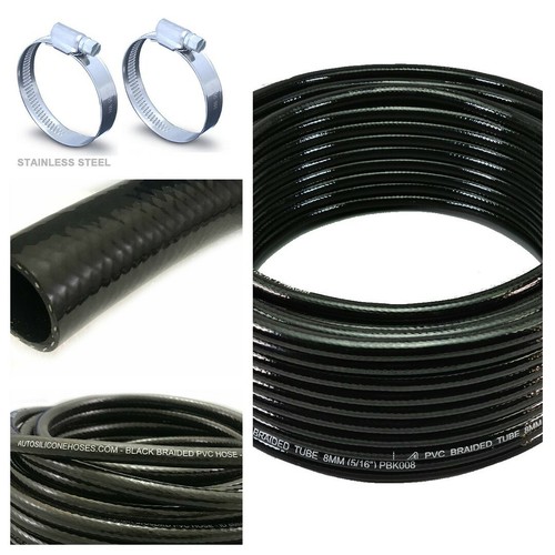 Black pvc tube reinforced - black,