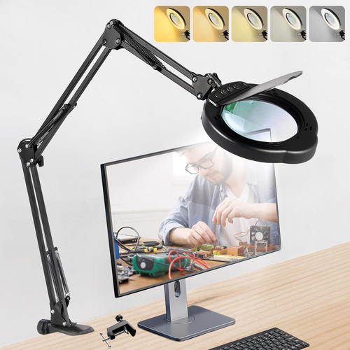 12xmagnifying glass with - glass, light