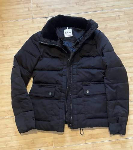 Zara womens black quilted - zara,