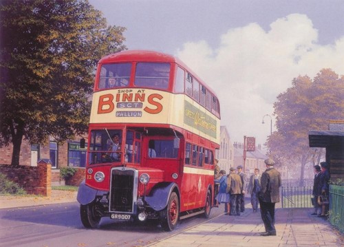 Sunderland crossley bus driver - crossley,