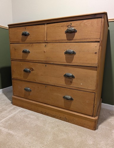 Antique victorian pine drawer - antique,