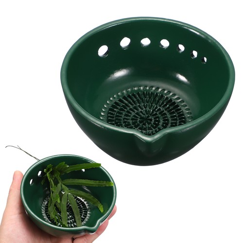 Herb stripper bowl ceramic - herb,