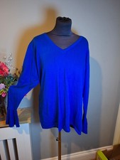 Wallis XL Blue V-Neck Jumper