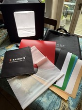 DUCLUS Light Box Photography Portable Photo Booth 40x40x40cm Adjustable 160 LED