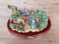 Beatrix Potter Peter Rabbit Tableau Limited Edition Border Fine Arts A1306 RARE