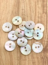 10 x Real Shell Buttons 2-Hole