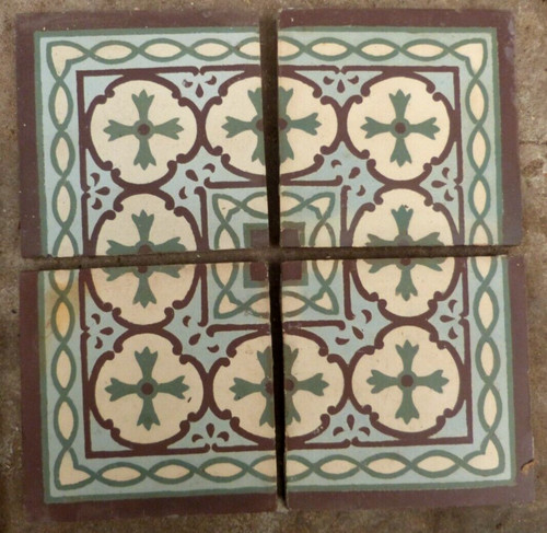 Antique 6x6 tiles belgian - 4,