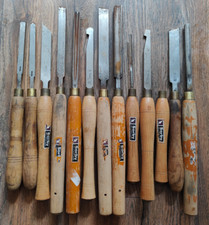 13 vintage Robert Sorby wood turning chisels