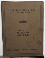 1914-1922 Chevrolet Models H F