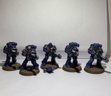 Warhammer 40k Ultramarines Primaris Hellblasters x5 | Well Painted | Some Damage