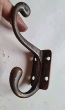 One Single Brass Old Vintage Coat /Bag/ Hat/ Hook Character Marks