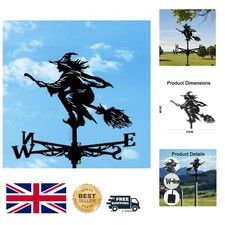 Durable and Artistic Black Weather Vane - Enhance Your Outdoor Garden Decor