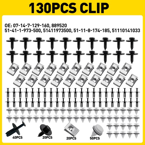 Fitting kit undertray clips - fitting,