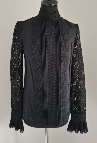 Erdem silk black floral - x,