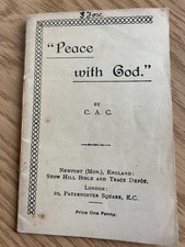 Peace with God - C A Coates - Stow Hill Bible and Tract Depot Booklet