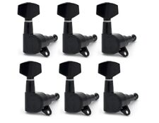 Black Fender Logo Tuning Pegs / Machine Heads for Stratocaster / Telecaster