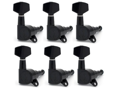 Black fender logo tuning pegs - black,