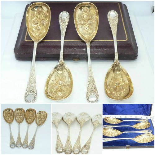 Victorian silver plated berry - silver,