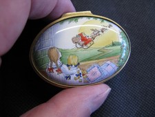STAFFORDSHIRE  ENAMEL PILL BOX