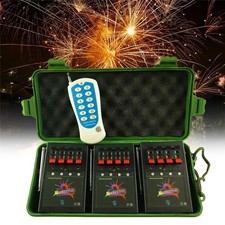 12 Cue Wireless Fireworks Firing control system equipment+Remote+12pc Ignit