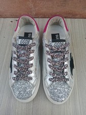 Silver glitters golden goose - golden,
