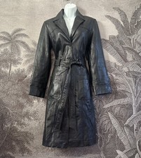 Vintage 90s Black Real Leather